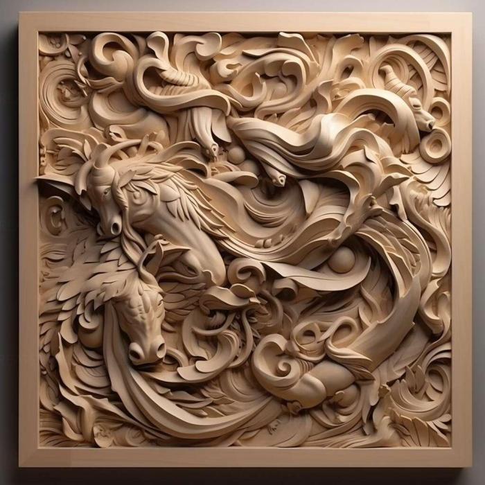 نموذج ثلاثي الأبعاد لآلة CNC 3D Art 